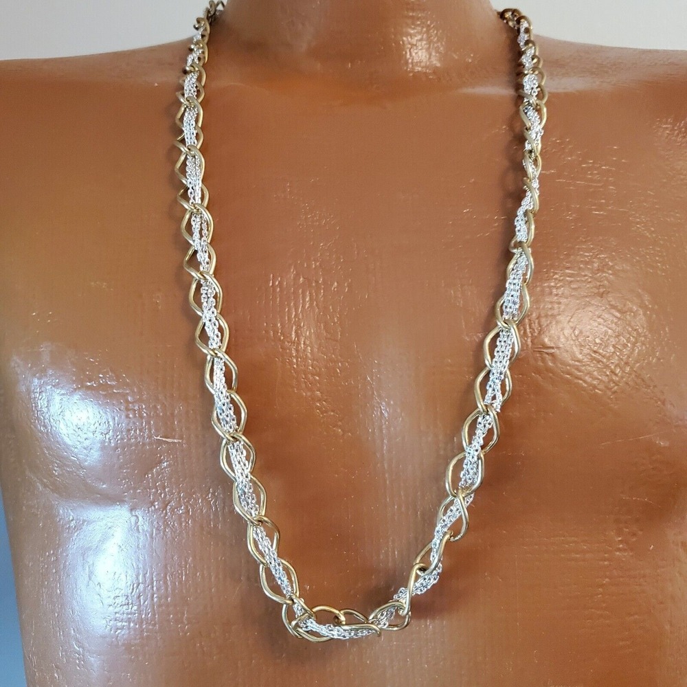Catherines Necklace Womens Long Two Tone Chain